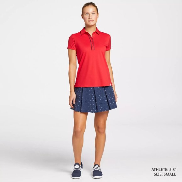 NWT Lady Hagen Women's Puff Sleeve Golf Polo - Picture 2 of 4